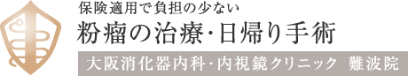 保険適用で負担の少ない粉瘤の治療・日帰り手術 大阪消化器内科・内視鏡クリニック 難波院